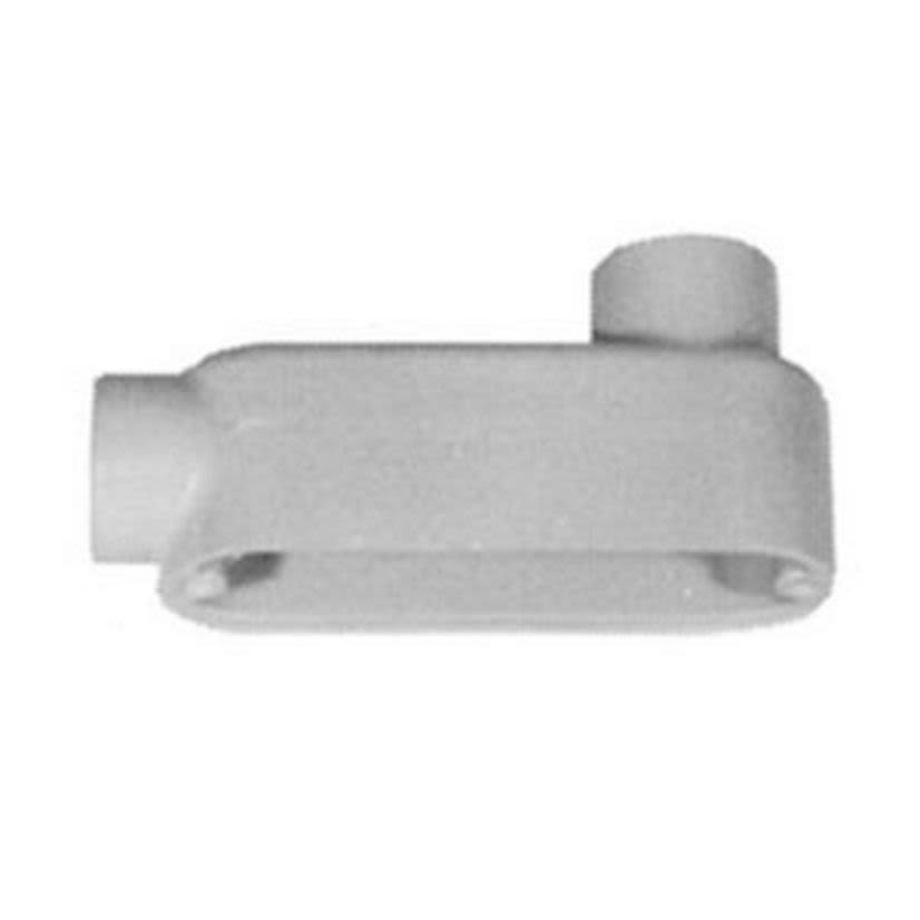 Appleton® UNILETS™ LB400-A Type LB Conduit Outlet Body, 4 in Hub, 85, 330 cu-in, Sand Cast Aluminum, Epoxy Powder Coated