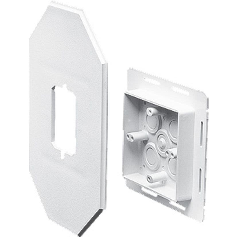 Arlington 8081FDBL Siding Box Kit, Plastic, 15.5 cu-in Capacity, 1 Gangs, 6.65 in L x 10.5 in W x 1.302 in H