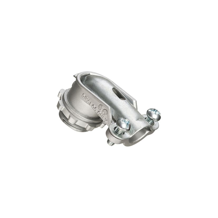Arlington 850 2-Screw Cable Connector, 3/8 in Trade, 1/2 in Knockout, 0.44 to 0.75 in Cable Openings, Die Cast Zinc