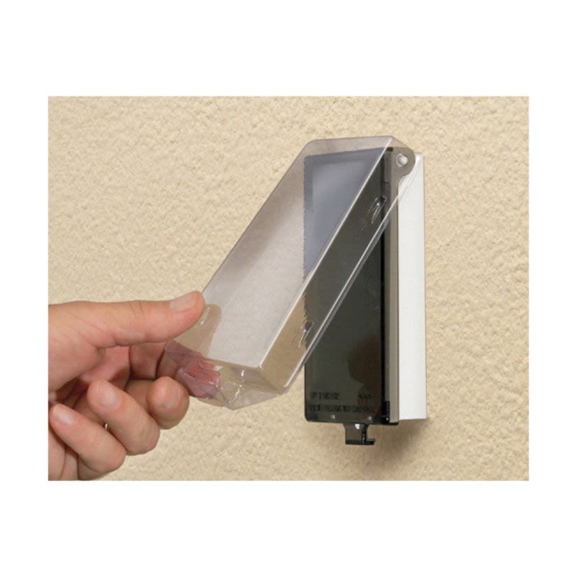 Arlington InBox DBVME1C DB Series 1-Piece Low Profile Electrical Box, Plastic, 22 cu-in Capacity, 1 Gangs, 8 in L x 5.75 in W x 5.16 in H