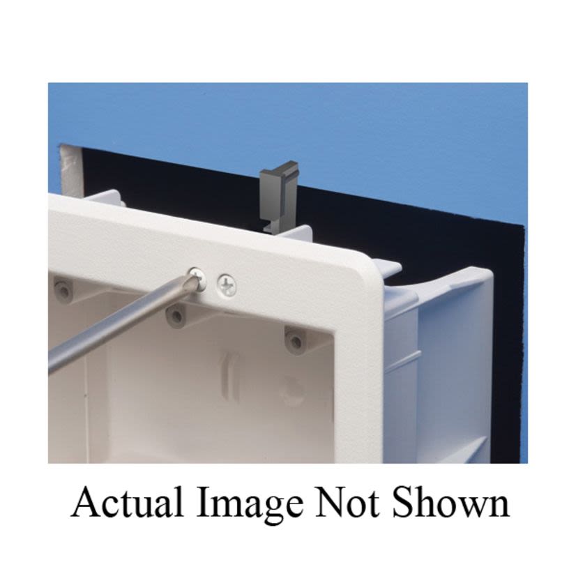 Arlington InBox™ DVFR3W Combination Box With DVFR3WGC Grounding Clip, Plastic, 49.3 cu-in Capacity, 3 Gangs