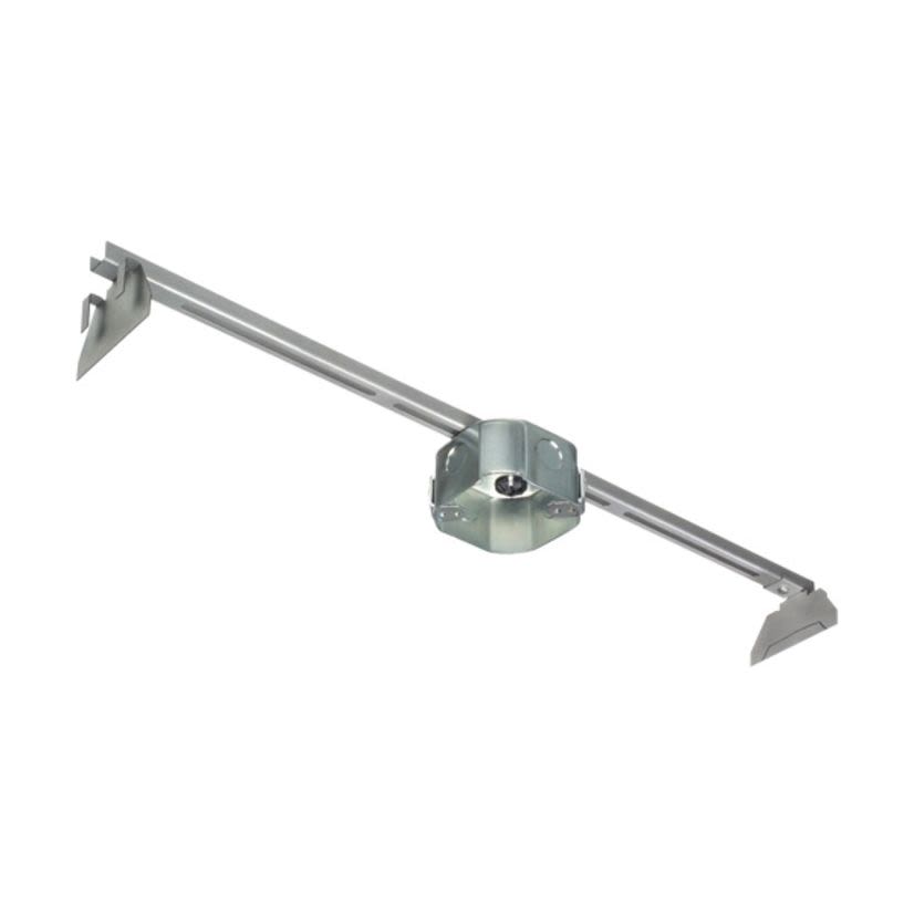 Arlington FS420SCL 1-Piece Fan/Fixture Box Kit With Adjustable Mounting Bar, Steel, 20 cu-in Capacity, 4 Knockouts, 4-1/4 in W x 2 in D