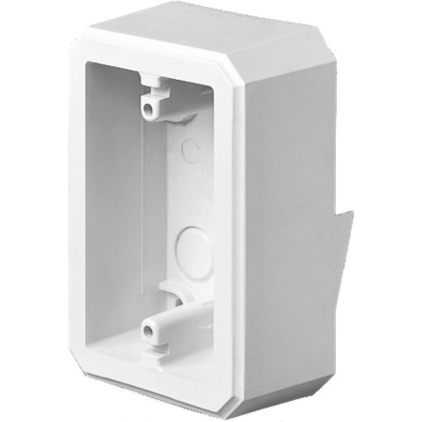 Arlington FS8141 1-Piece Weatherproof Device Box, Plastic, 18.6 cu-in Capacity, 1 Gang, 5.093 in L x 3.312 in W x 2.558 in H