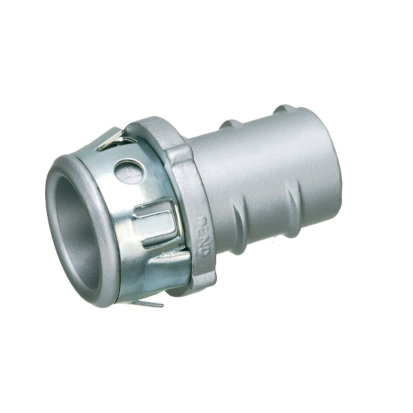 Arlington SNAP-TITE® GF75ST Screw-In Connector With Spring Steel Clip, 3/4 in Trade, For Use With Aluminum/Steel AC/MC/Flexible Metal Conduit, Die Cast Zinc