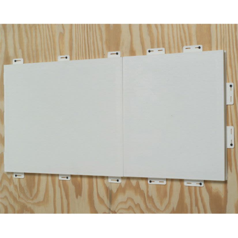 Arlington MM18 1-Piece Gangable Paintable Meter Mounting Base, 17-5/8 in L x 15-17/8 in W, Surface Mount, Plastic, For Use With Disconnect, Time Clock, Cable TV, Box and All Siding Type Block