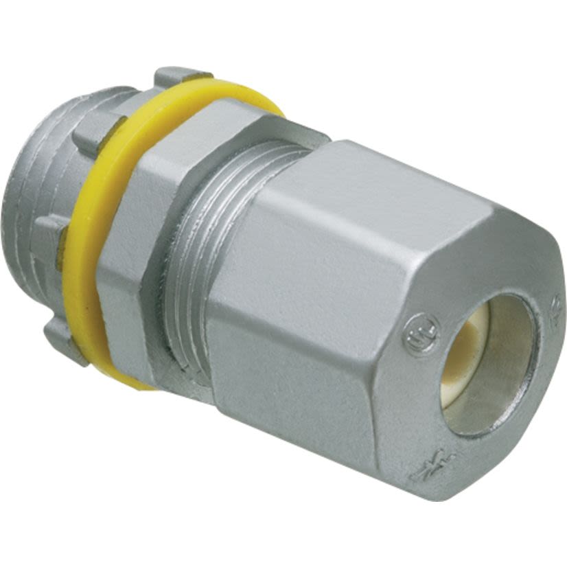 Arlington UF50 Compression UF Connector, 1/2 in Trade, Die Cast Zinc