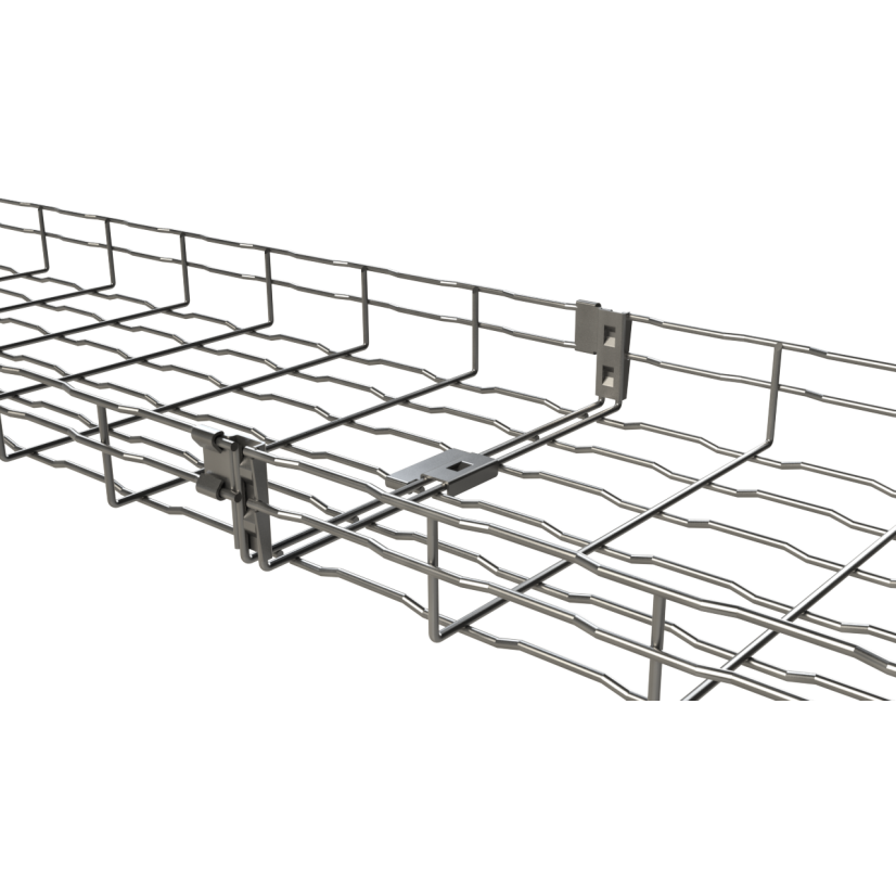 BASOR 2/7401 24 IN WIDE X 4 IN DEEP BF2R-24X4-EZ 10 FEET LONG BASORFIL WIRE BASKET TRAY INCLUDES PREINSTALLED SPLICE