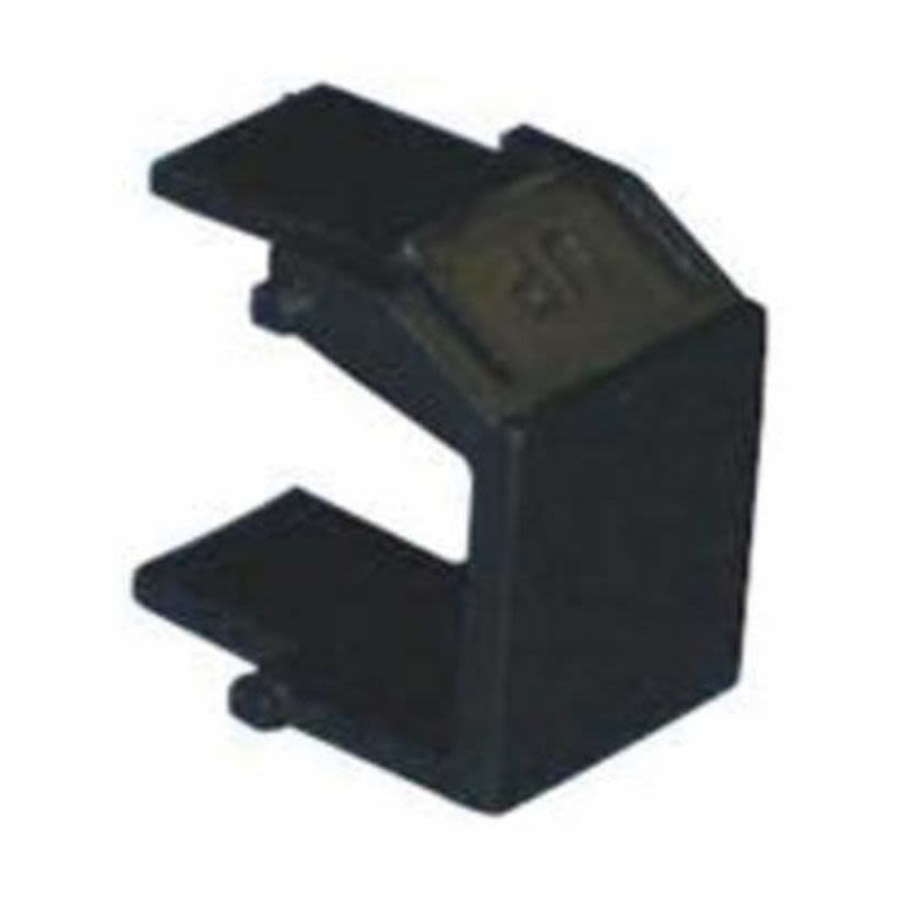 Belden AX102263 Blank Insert, KeyConnect Module, Snap-Fit Mount, Plastic, Black