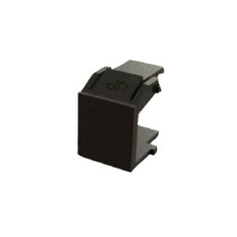 Belden AX104456 KeyConnect Style Blank Insert, Plastic, Dark Gray