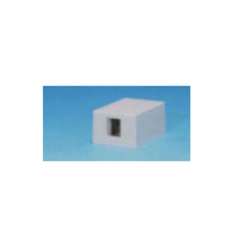 Belden AX105352-AL KeyConnect Style Side Entry Box, For Use With 10GX, Cat 6+ and Cat 5e Key Connect UTP Modules and Key Connect Multimedia Modules, Surface Mount, Plastic