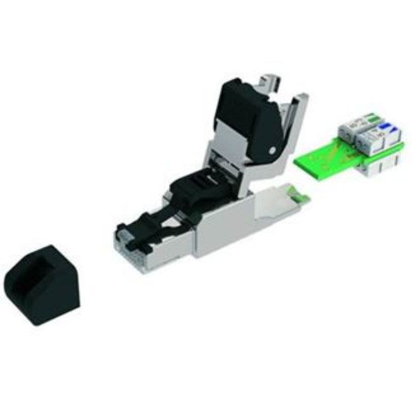 Belden® DataTuff® R301602-000S1 Ruggedized Industrial Ethernet Plug Kit, 300 VAC, Solid/Stranded Conductor, Die Cast Zinc