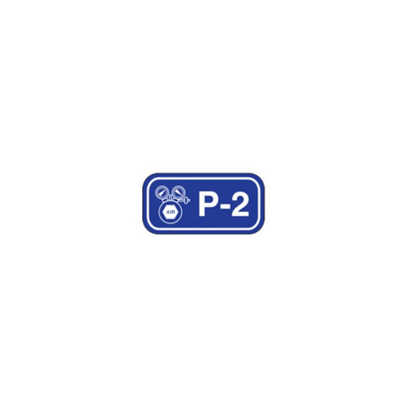 Brady 105655 Rectangular Energy Source Tag, 1-1/2 in H x 3 in W, White on Blue, B-401 Polystyrene