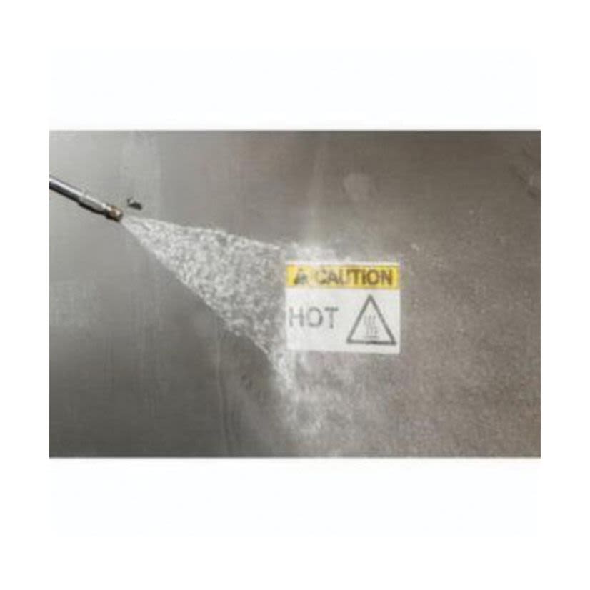 Brady GlobalMark ToughWash 133164 Washdown Resistant Printer Label, 50 ft L x 6 in W, WARNING Legend, Black/Orange on White, B-855 Polyester