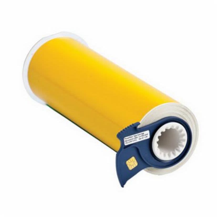 Brady 13563 BBP85 Label Tape Cartridge, 50 ft L x 10 in W, For Use With BBP 85 and PowerMark Industrial Sign and Label Printers, B-595 Vinyl, Yellow