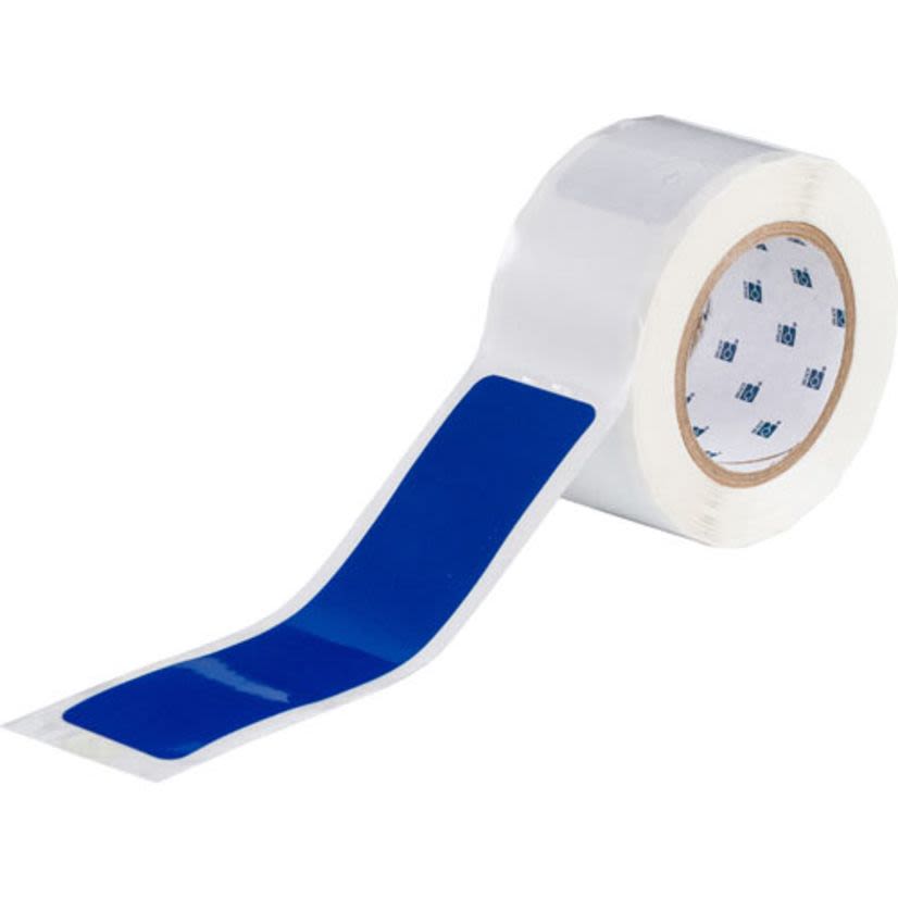 Brady® ToughStripe® 142180 Non-Reflective Overlaminate Floor Dash Marking Tape, 8 in L x 2 in W, Black, B-514 Polyester