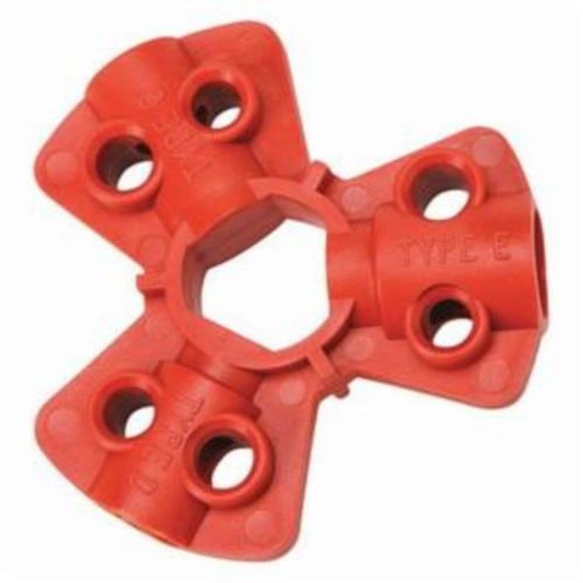 Brady 64221 Quick-Disconnect Pneumatic Hose Lockout Device, Red, Fiberglass Reinforced Nylon, 0.83 in L x 2.875 in W x 2.875 in H