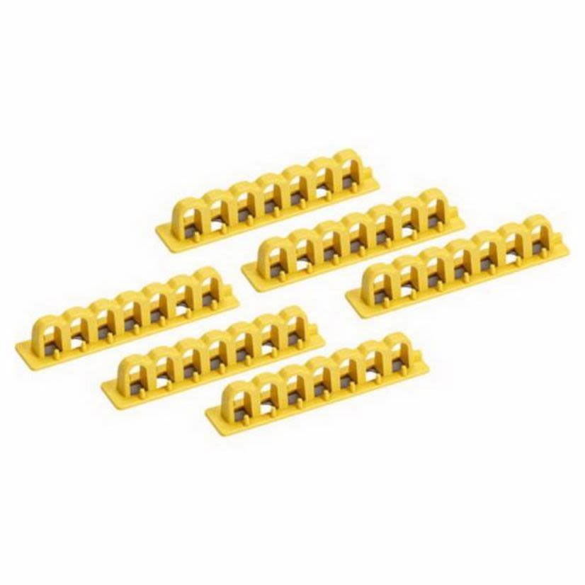 Brady EZ Paneloc 65814 Lock Rail, For Use With EZ Paneloc 480/600 V AC Circuit Breakers Lockout, LOTO-44 Fiberglass Reinforced Nylon, Yellow, UL Listed