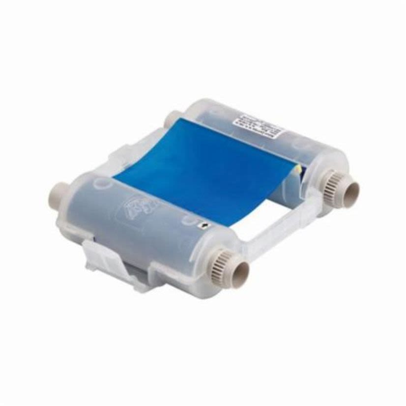 Brady 76745 R10000 1-Color Printer Ribbon, 200 ft L x 4.11 in W, Resin, Blue