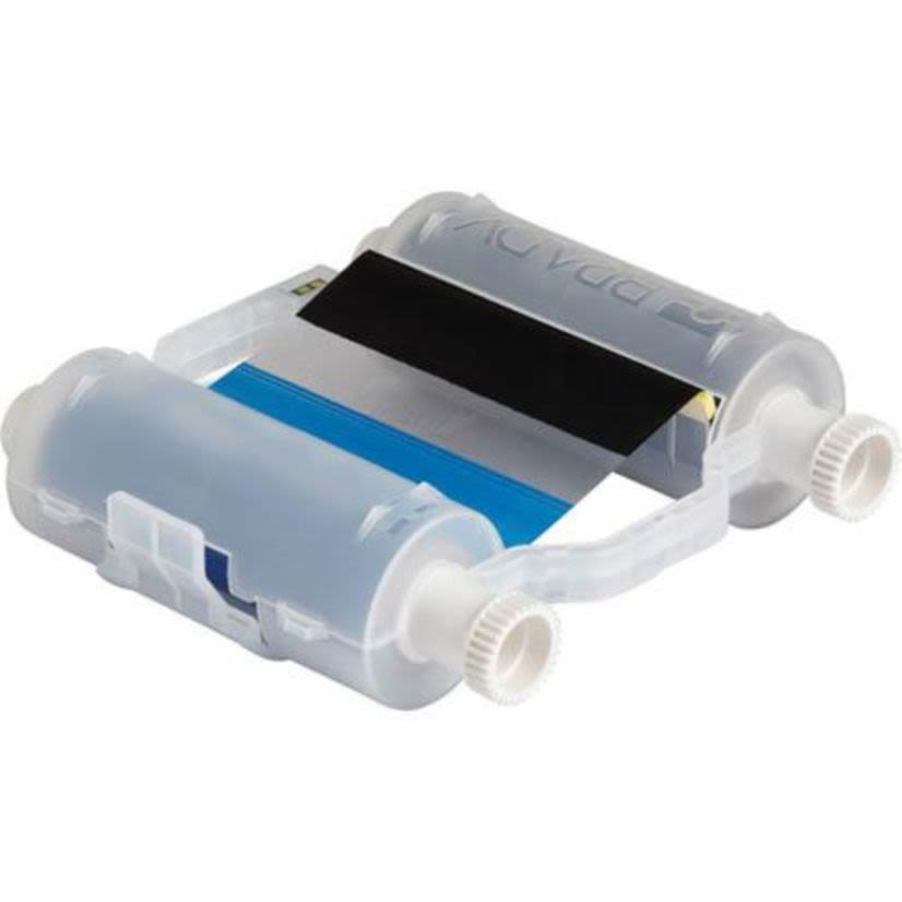 Brady B30-R10000-KB-8 B30 R10000 2-Color Heavy Duty Printer Ribbon, 200 ft L x 4.33 in W, Resin, Black/Blue