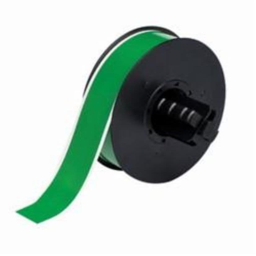 Brady B30C-1125-569-GN B30 High Performance Printer Label, 100 ft L x 1-1/8 in W, Green, B-569 Polyester