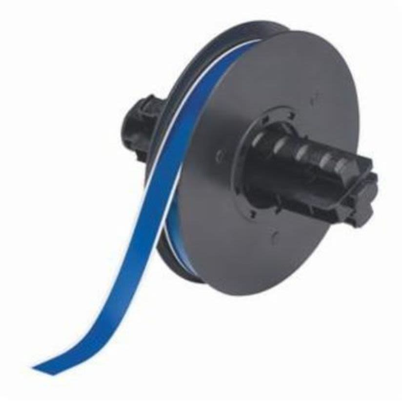 Brady B30C-500-569-BL B30 High Performance Thermal Transfer Printer Label, 100 ft L x 1/2 in W, Blue, B-569 Polyester