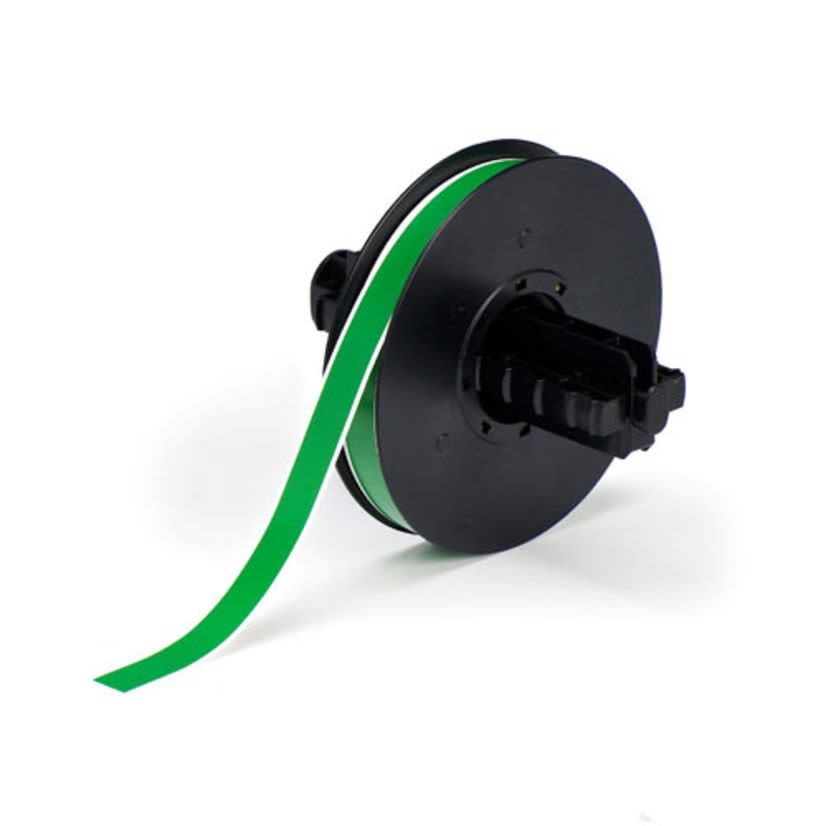 Brady® B30C-500-595-GN Vinyl Label, 1/2 in W, Green, Vinyl Film