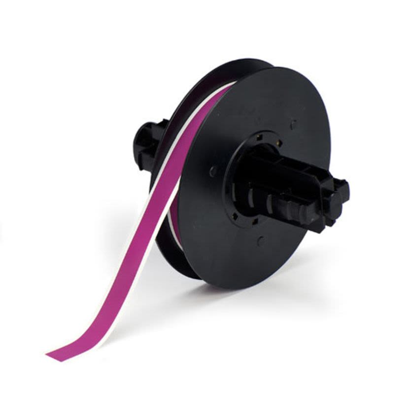 Brady B30C-500-595-PL B30 Printer Label, 100 ft L x 1/2 in W, Purple, B-595 Vinyl