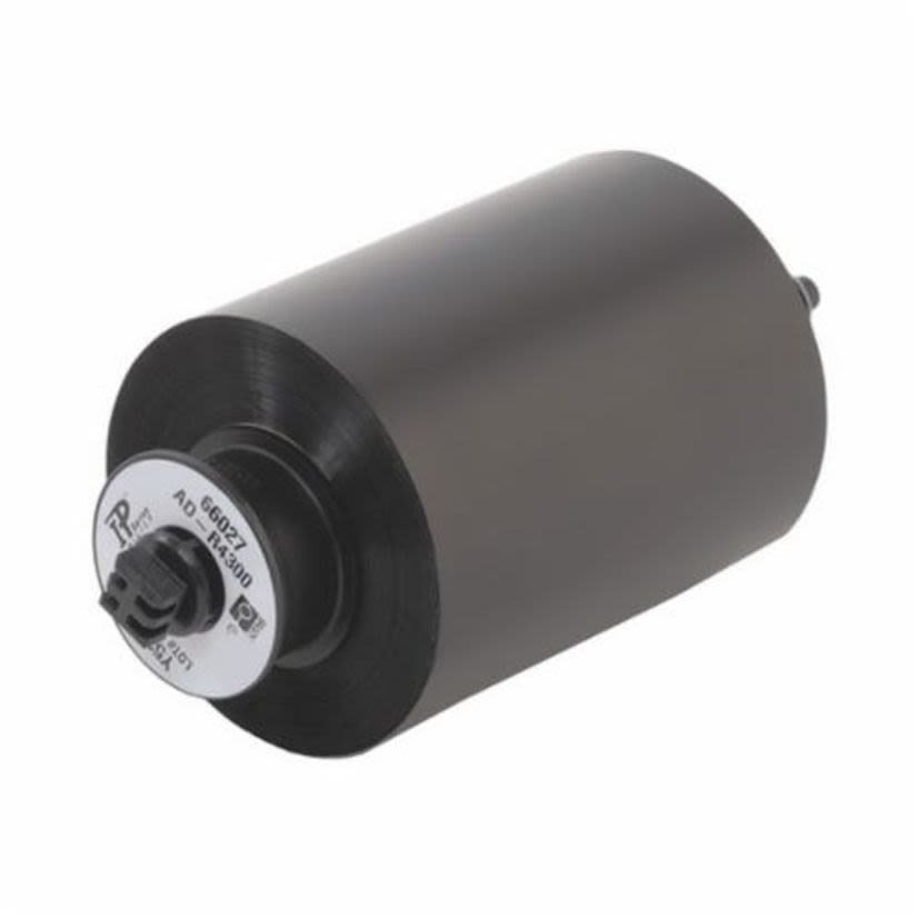 Brady IP-R4300 R4300 1-Color Thermal Transfer Printer Ribbon, 984 ft L 3.27 in W, Resin/Wax, Black