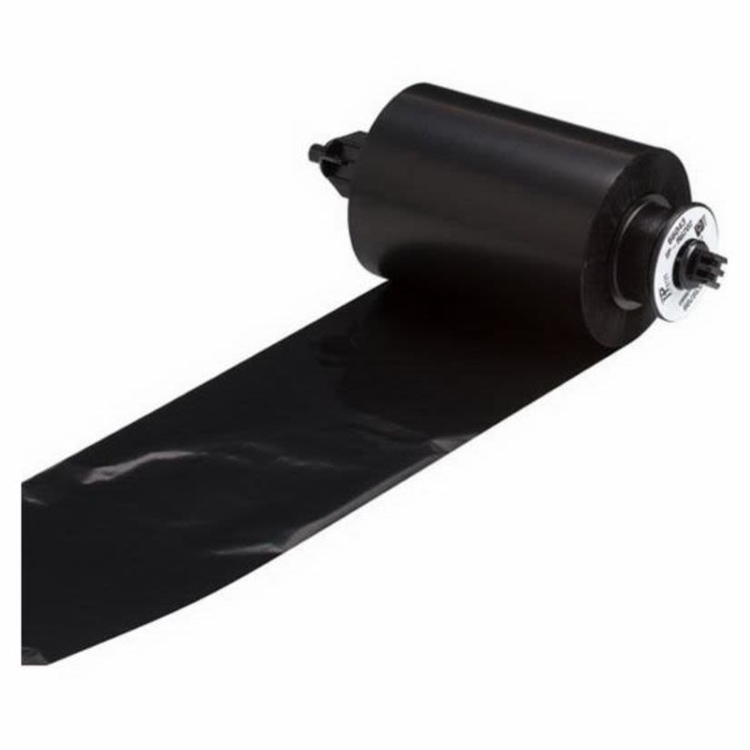 Brady IP-R6202 R6200 1-Color Printer Ribbon, 984 ft L x 3.27 in W, Resin, Black