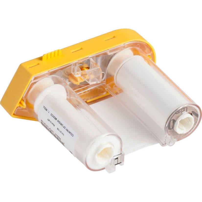 Brady M61-R4410-WT R4400 1-Color Printer Ribbon, 75 ft L 2 in W, Resin, White