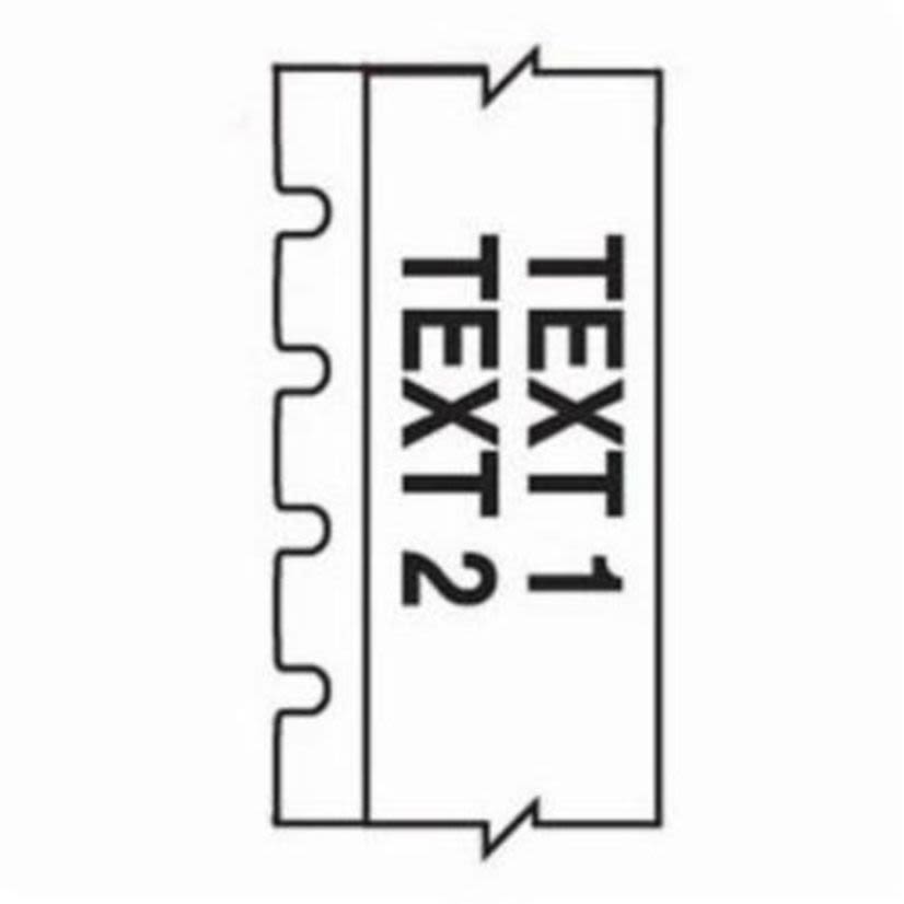 Brady MC-750-499 M Series Low Profile Cartridge Label, 16 ft L x 3/4 in W, For Use With BMP 41 Label Printers, BMP 51 and BMP 53 Label Maker, B-499 Polyamide Coated Nylon Cloth, Black on White