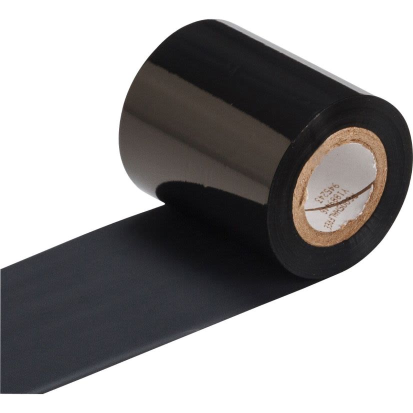 Brady R6005 R6000 1-Color High Density Printer Ribbon, 500 ft L x 2.36 in W, Resin, Black