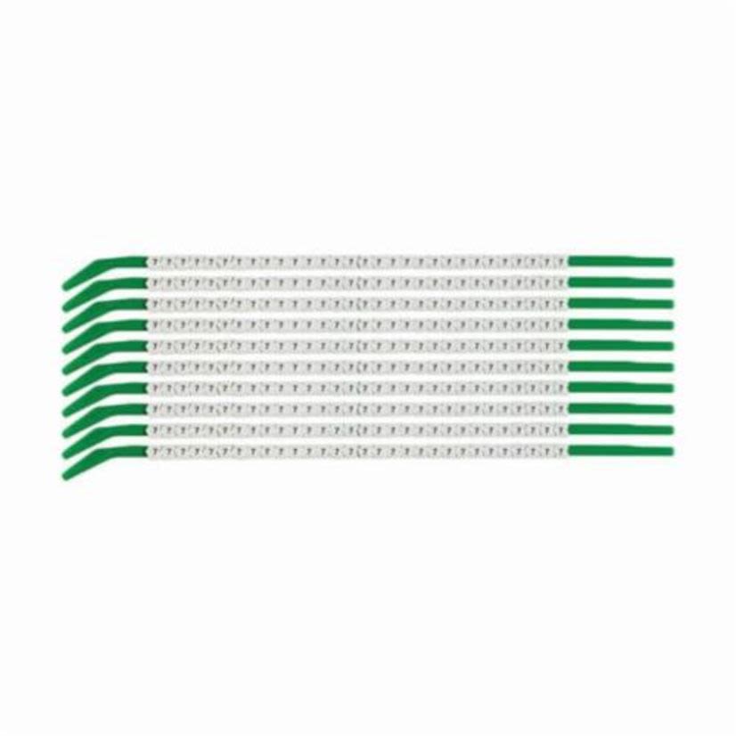 Brady® ClipSleeve™ SCN09-7 Pre-Printed Wire Marker, 0.098 to 0.11 in Wire, 7, Black, White Marker, Nylon