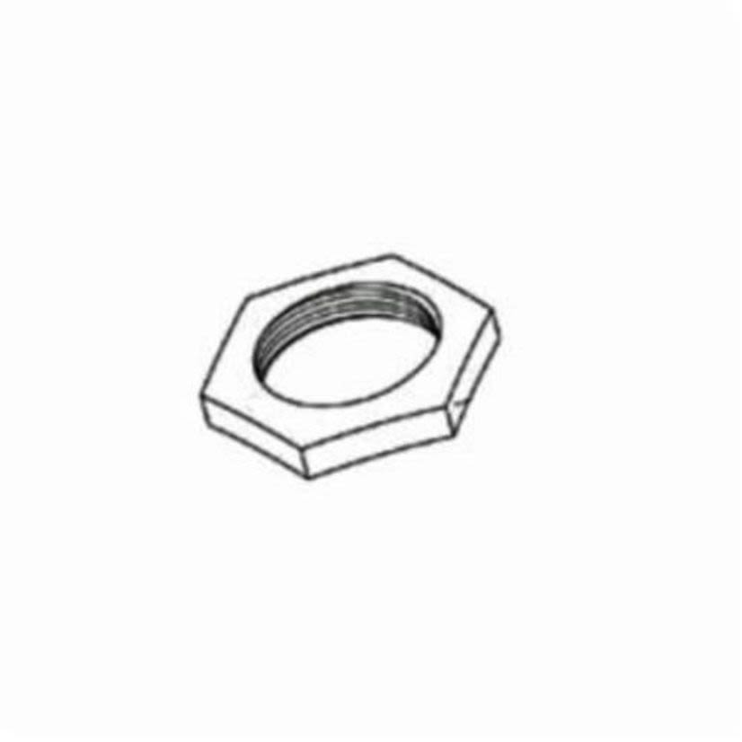 Bridgeport 100 Conduit Locknut, 3/8 in, For Use With IMC/Rigid Conduit, Steel, Electro-Plated Zinc