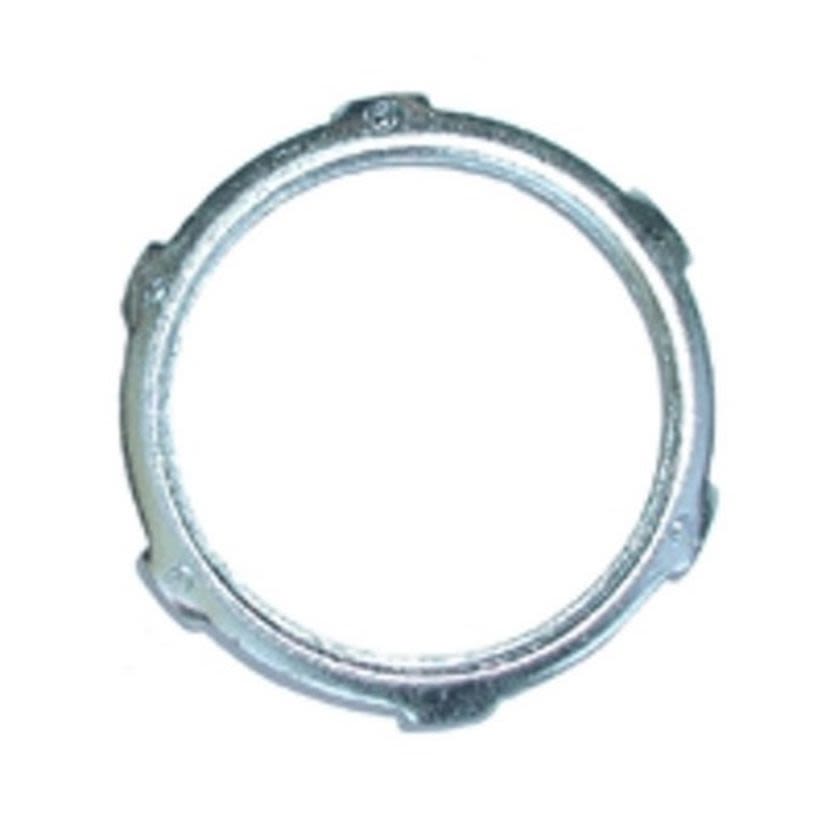 Bridgeport 103-S Conduit Locknut, 1 in, For Use With IMC/Rigid Conduit, Steel, Electro-Plated Zinc