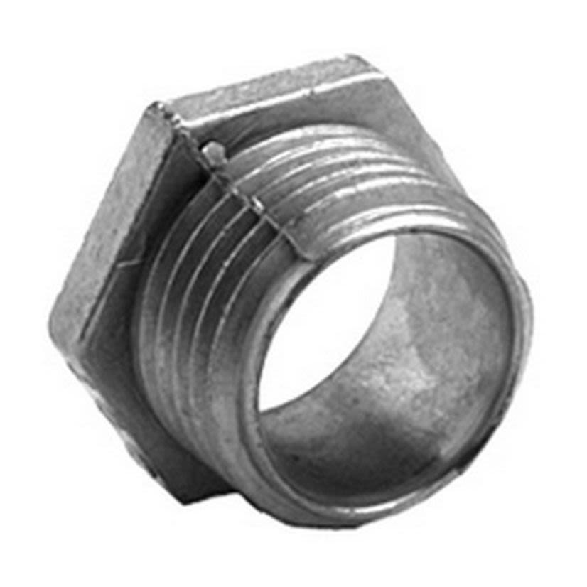 Bridgeport 1107-DC Conduit Nipple, 2 in, For Use With Rigid and IMC Conduit, Die Cast Zinc, Ball Burnished/Mirror Smooth