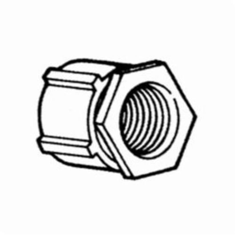 Bridgeport 1125-AL 3-Piece Conduit Coupling, 1-1/2 in, For Use With Threaded IMC/Rigid Conduit, Aluminum, Plain