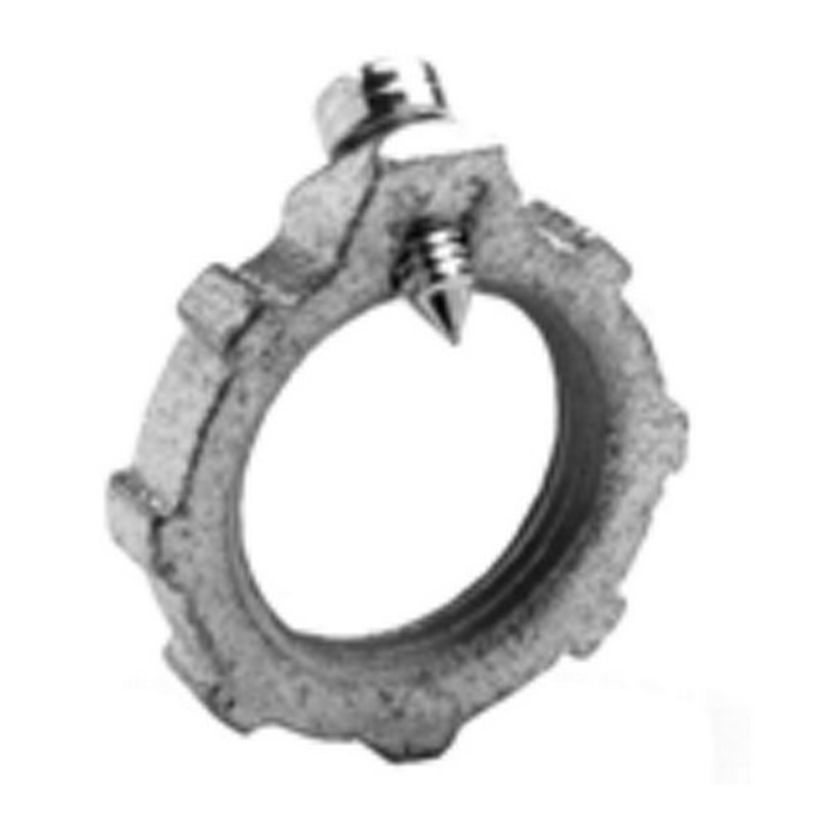 Bridgeport 128-S Bonding Locknut, 3 in, For Use With IMC/Rigid Conduit, Steel, Electro-Plated Zinc