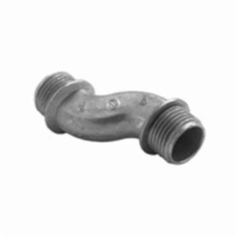 Bridgeport 1525-DC Offset Conduit Nipple, 2 in, For Use With Rigid and IMC Conduit, Die Cast Zinc, Ball Burnished/Mirror Smooth