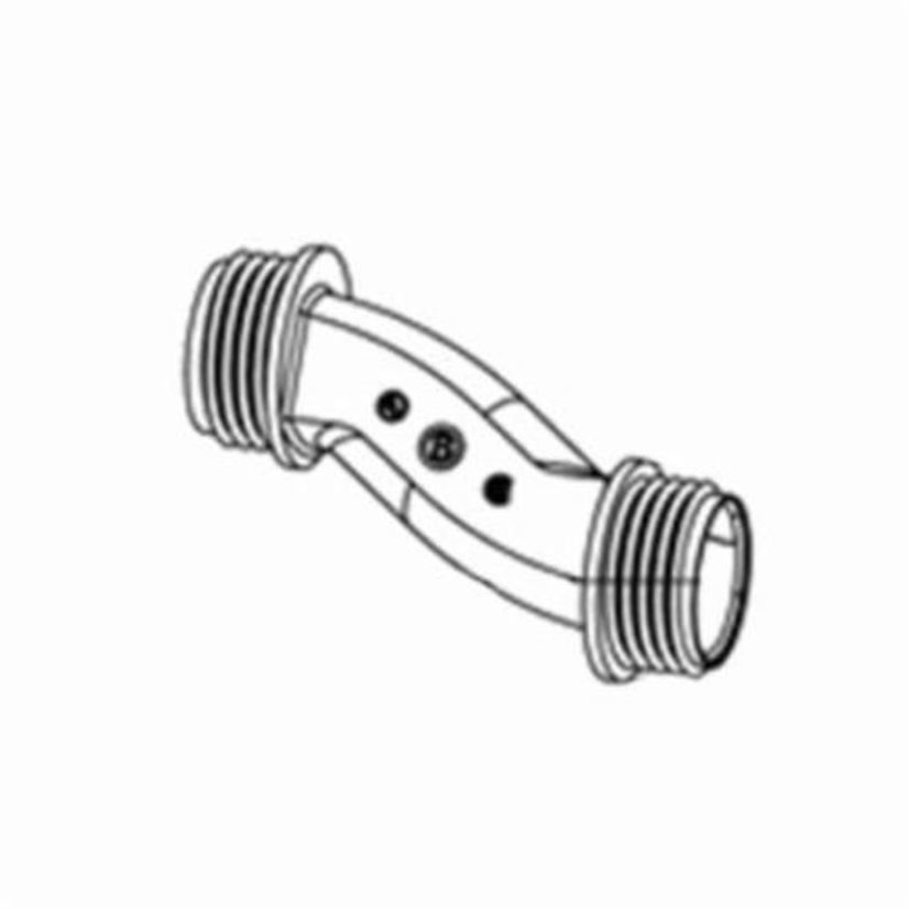 Bridgeport 1524-DC Offset Conduit Nipple, 1-1/2 in, For Use With Rigid and IMC Conduit, Die Cast Zinc, Ball Burnished/Mirror Smooth