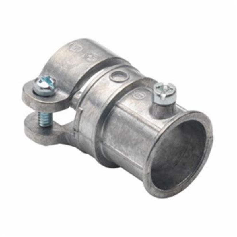 Bridgeport 283-DC Conduit Combination Coupling With 2-Way Phillips/Slotted Head Screw, 1 in, For Use With FMC/EMT Conduit, Die Cast Zinc, Ball Burnished/Mirror Smooth