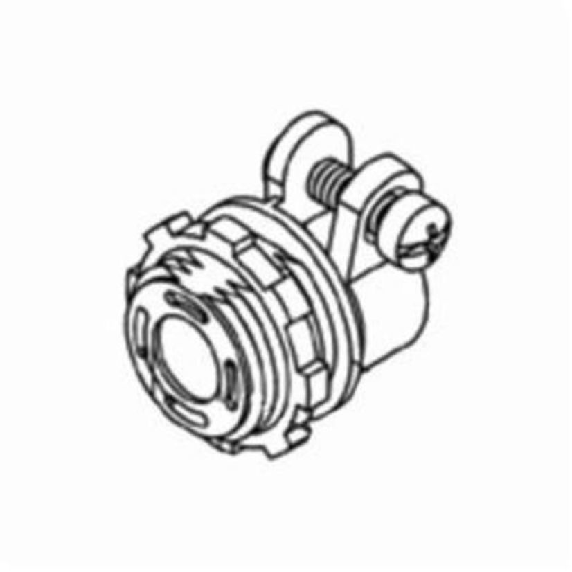 Bridgeport® 407-DC2 Squeeze Conduit Connector, 1/2 in Trade, 0.86 to 0.92 in Cable Openings, For Use With Flexible Metal Conduit and Armored Cable, Die Cast Zinc, Ball Burnished/Mirror Smooth