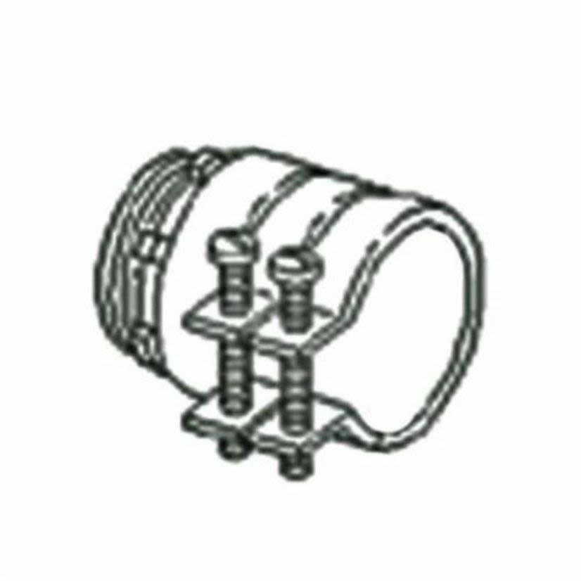 Bridgeport 416-DC2 Squeeze Conduit Connector, 2 in Trade, For Use With Flexible Metal Conduit and Armored Cable, Die Cast Zinc, Ball Burnished/Mirror Smooth