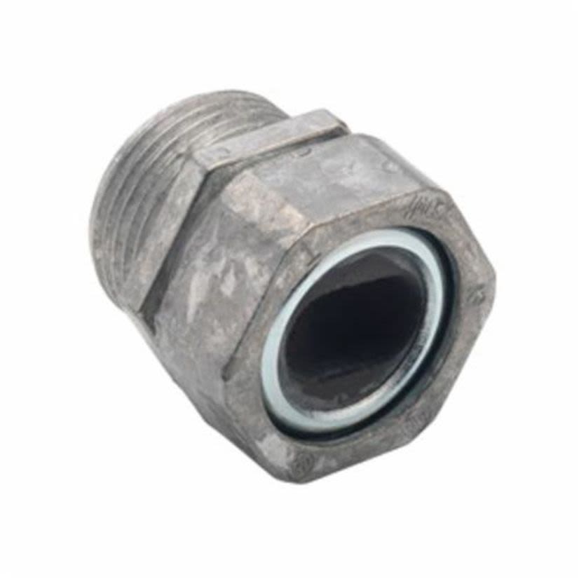 Bridgeport 764-3 Service Entrance Watertight Cable Connector, 1-1/4 in Trade, 0.56 to 0.95 in Cable Openings, Die Cast Zinc, Ball Burnished/Mirror Smooth