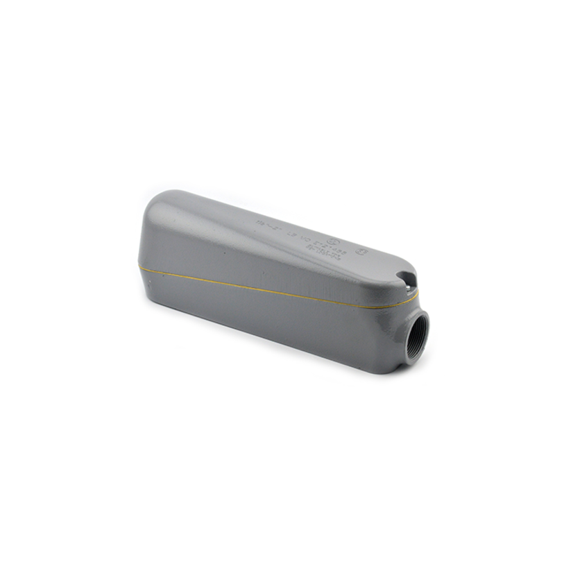 Bridgeport® MLB-46 Type LB Raintight Mogul Conduit Body, 2 in Hub, 70.7 cu-in, Aluminum, Enamel Painted