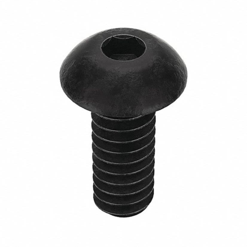 Brighton-Best 201057 Button Socket Cap Screw, #10-24, 1/2 in L, Imperial, 3A Grade, Alloy Steel