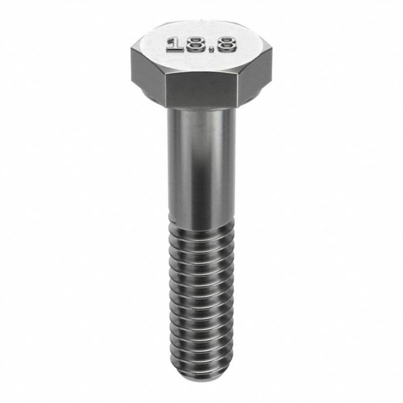 Brighton-Best 400012 Partially Threaded Cap Screw, 1/4-20, 1-1/4 in L, A2 (18-8) Grade, Imperial, Stainless Steel