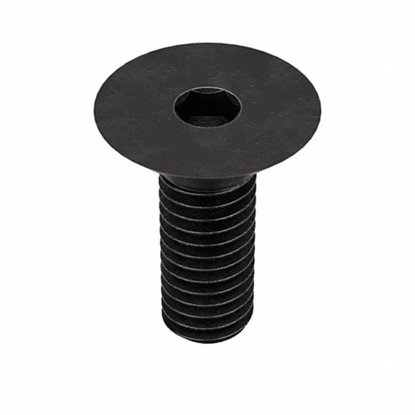 Brighton-Best 534077-PR M6-1.00X14 MM (FT) FLAT SOCKET CAPS 12.9 COARSE ALLOY DIN 7991 THERMAL BLACK OXIDE 100/PKG