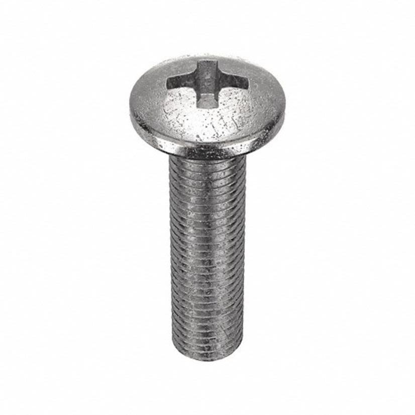 Brighton-Best 587405 Machine Screw, Imperial, #10-24, Phillips® Drive, Pan Head, 1/4 in L, Zinc CR+3