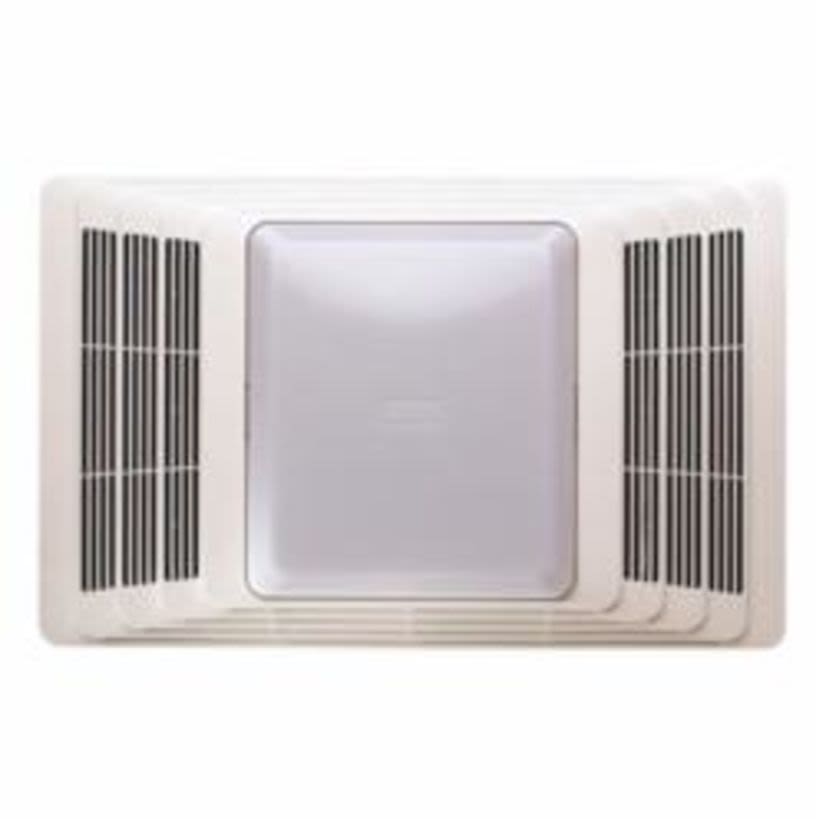 Broan 657 Ventilation Fan/Light, 70 cfm, 4 in Dia Duct, 100 W, 120 V AC, 2 A, 4 Sones, Domestic